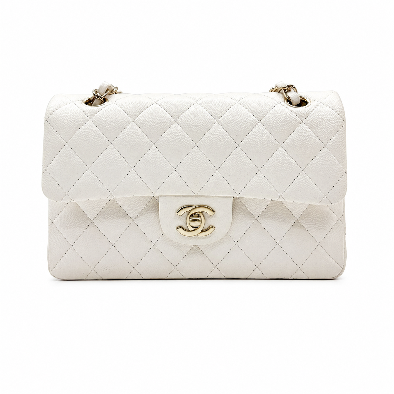 White Chanel handbag