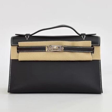 Pochette Kelly black Swift Stamp W 
