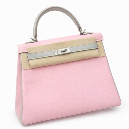 Mini Kelly 2 K20 Nata PHW Matte Croco  B stamp full set